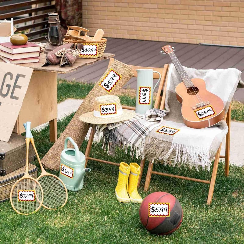 Zacool 300 Pcs Garage Sale Stickers - Large Blank Writing Space (2"x3"), Self-Adhesive Price Label Stickers for Flea Markets, Yard & Estate Sales - Image 5